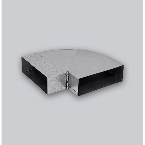 Coude réglable 150 x 50 mm "Flachkanal" 45-90° (1/2)