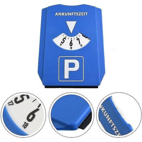 Horodateur de stationnement, disque de stationnement, interrupteur marche/arrêt à commande en marche.