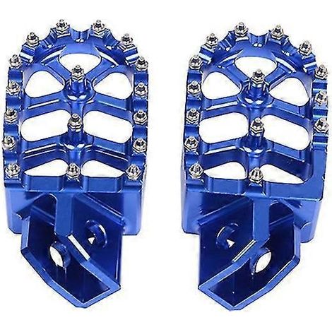 Motorrad-Fußrasten, Fußstützen, Pedale für Yamaha XT250, TTR250, TTR125, TTR110, TTR90, WR500, WR250, WR200, YZ490 – Blau (1/5)