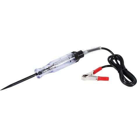 Testeur de circuit de tension CC 6V 12V 24V pour automobiles, avec sonde longue et ampoule, adapté aux automobiles, camions et autres équipements. (1/5)
