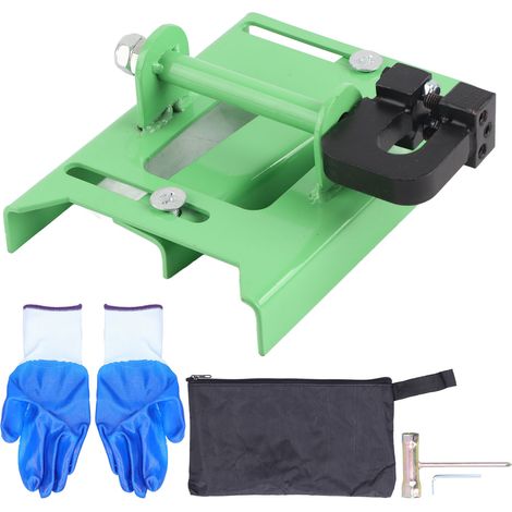 Mini scie à chaîne verticale, système de guidage de coupe du bois, outils de fixation pour les menuisiers