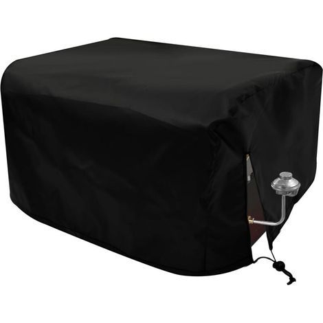 Housse anti-poussière en tissu Oxford 210D pour barbecue à gaz avec cordon de serrage, portable et étanche, protection de table pour jardin, cour, barbecue, pique-nique (1/5)