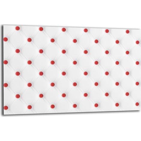 PLAQUE DE PROTECTION EN VERRE POUR CUISINIÈRE 80x52 BLANC (1/5)