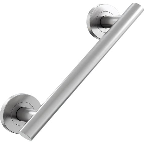 AKW 1200 Series Straight Grab Rail 300mm Length - Brushed Stainless Steel (1/2)