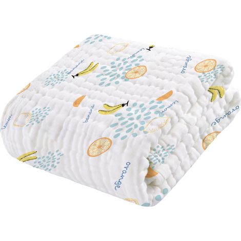 Couverture douce, couverture matelassée pour enfant en bas âge (garçon/fille) en crèche, multicouche, en coton, taille pratique 95 cm x 95 cm (1/5)