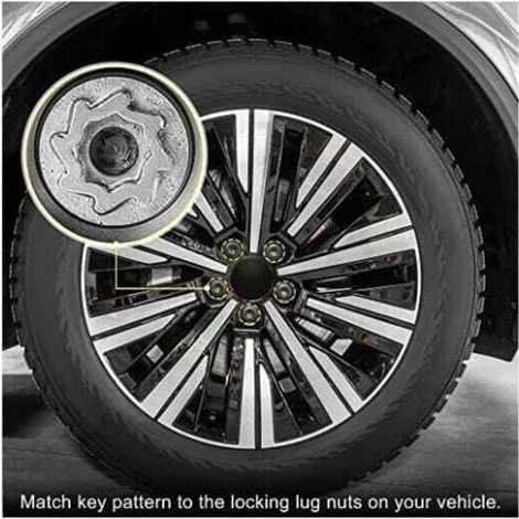 Juego de herramientas para extraer tuercas de rueda antirrobo VW de 524 piezas - Compatible con Touareg/Magotan/Tiguan/Phaeton - Preciso y robusto - Reparación de automóviles - Para mecánicos y propie (1/4)