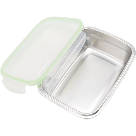 Quadratische, auslaufsichere Lunchbox aus Edelstahl 304, 850 ml (1/5)