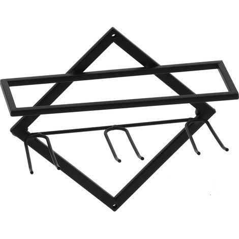 Wall-Mounted Wine Glass Hanger, with Iron Construction, for Home, Bar, Kitchen Cabinet Organizer, Space Saving, 27x25.5cm, 590g (1/5)