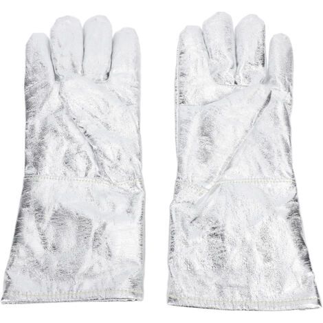 Guanti da saldatura resistenti al calore con rivestimento alluminizzato ignifugo. (1/5)