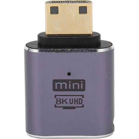 Connecteur HDMI Type C Mâle vers Femelle Adaptateur 8K 60Hz 4K 120Hz avec Voyant Lumineux pour Bureau (1/5)