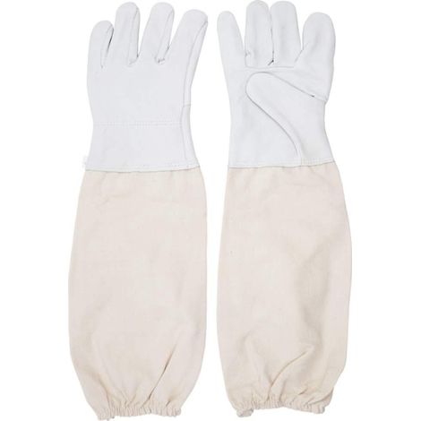 (m) Gants De Protection En Peau De Mouton Pour Apiculteurs, Gants Universels En Cuir Pour Apiculteurs Avec Housse Ventile, Gants Anti-piqres, Outi (1/5)
