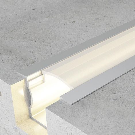 IluminaShop - Perfil de Aluminio para Empotrar con alas High 12V/24V 2 metros (1/3)