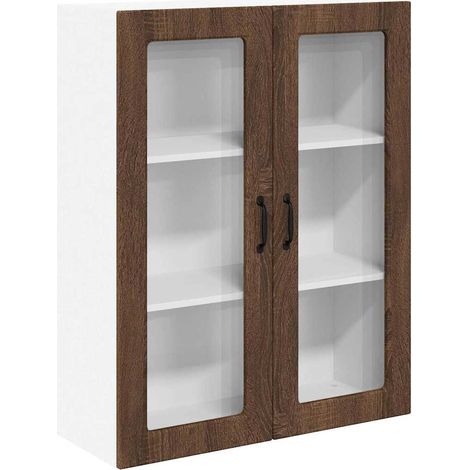 Meuble mural de cuisine,Armoire de cuisine avec porte Chêne brun 80 x 31 x 100 cm CFW90036 (1/5)