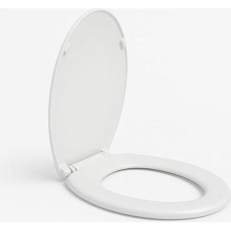 Brigros - Sedile Wc Copriwater Universale, Chiusura Ammortizzata Tavoletta Wc Con Sgancio Rapido, Facile Da Montare, Materiale Antibatterico, Termoindurente Ad Utilizzo Universale (Beta Rallenty) (1/4)
