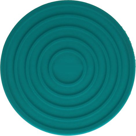 Sous-verres de cuisine en silicone alimentaire, résistants à la chaleur, épais et ronds pour restaurant ou maison - Vert