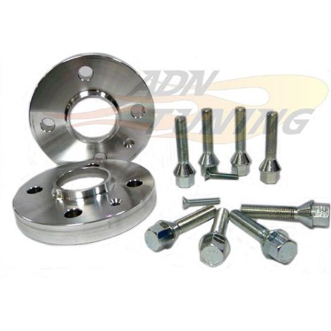 2 Elargisseurs de voies - 4X100 compatible avec BMW Seat VW - 20mm avec visserie portee conique