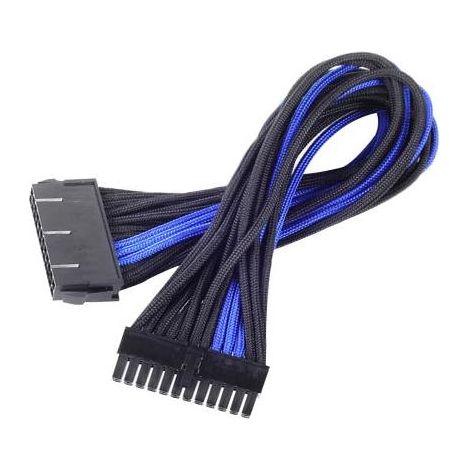 SilverStone SST-PP07-MBBA - cavo di estensione sleevato Motherboard 24pin a 24pin, 30cm, nero/blu (1/4)