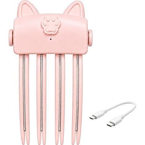 Pince chauffante sans fil pour donner du volume aux racines de la frange, pince avec 2 réglages de chaleur, rechargeable par USB, appareil de coiffure de voyage pour cheveux fins et plats (1/5)