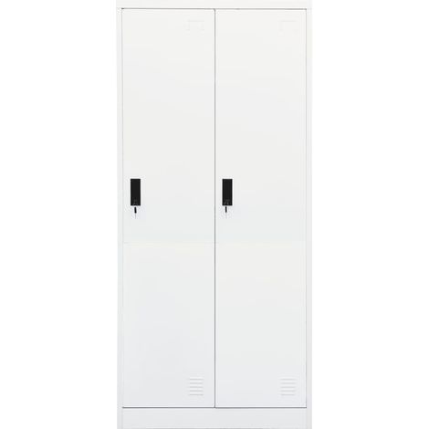 Garde-robe,Armoire Blanc 80x50x180 cm Acier CFW53802 (1/5)