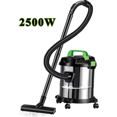 Aspirateur, Aspirateur traîneau portatif 16 L, 2500W, Aspirateur grande capacité, Câble 5 m, Puissance d'aspiration élevée, vert (1/5)