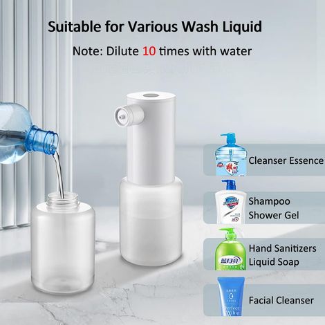 Dispenser di sapone schiumogeno elettrico ricaricabile per cucina, bagno e piano di lavoro - Spruzzatore di schiuma per piatti e animali domestici - ALTRO (1/4)