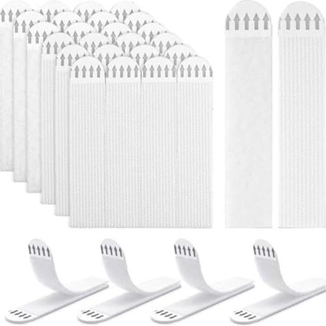 Lot de 48 paires Ruban adhésif, Montage mural 93x19 mm, Polyéthylène, Support 9 kg, Pour cadre photo