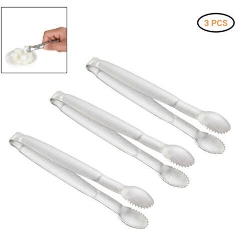 These 3 mini stainless steel food tongs are perfect for storing sugar, tea bags and other utensils (1/5)