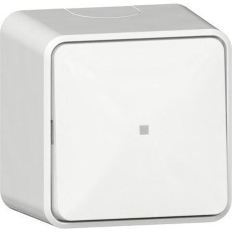 Gira Wipp-Kontrollschalter Universal-Aus-Wechselschalter 311613, 10AX 250V, mit LED, Reinweiß