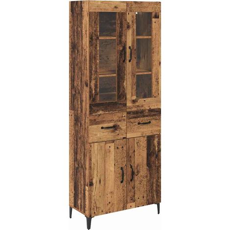 Alacena Madera Vieja 69,5 x 34 x 180 cm Madera contrachapada vidaXL