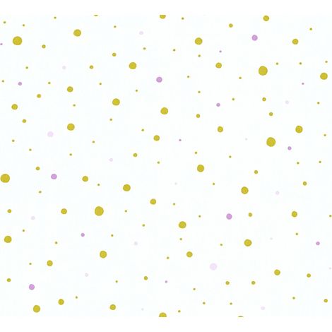 Papier Peint "Gomettes Multicos" Blanc 10mx 0.53 m (1/5)