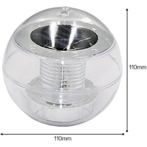 Lampe Solaire LED Flottante Boule, Lumière de Piscine colorée, Lumière pour Plein air pour Patio, Etang, Jardin, Piscine (1/3)