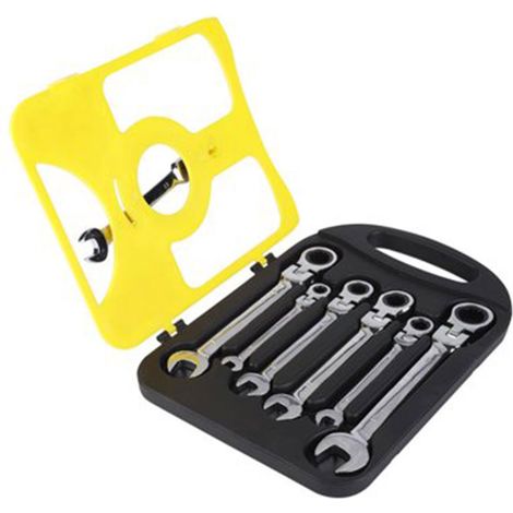 Ensemble de 7 clés à cliquet multifonctions à tête flexible (8-19 mm) (1/5)
