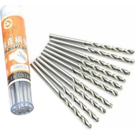 Foret hélicoïdal HSS 1mm - 10 pièces - Outil de perçage électrique haute dureté (1/3)