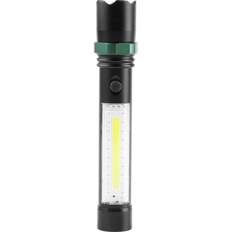 Lampe torche LED puissante avec voyants clignotants, rechargeable pour la chasse en extérieur (1/5)