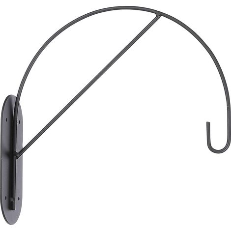 Mica Decorations Wandhaken Idse 20 x 6 x 22 cm schwarz Wandhaken