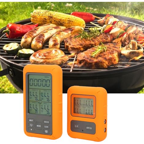 Thermomètre alimentaire sans fil TS TP40 avec affichage numérique électronique de la température pour la cuisine et le barbecue (TS TP40 B (sonde non étanche)) (1/5)