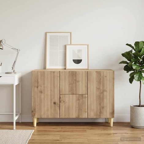 vidaXL Credenza Rovere Artigianale 89 x 34,5 x 60 cm (1/5)