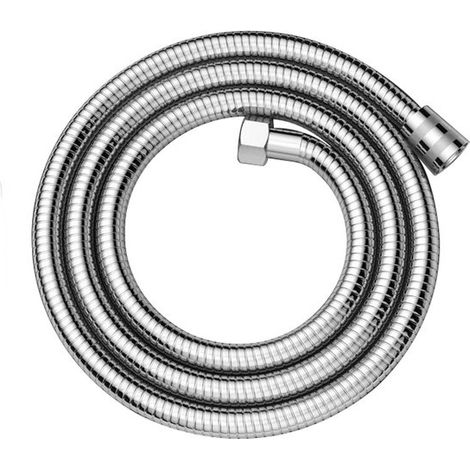 Flexible de douche universel 150 cm argenté de Premium en métal pour pommeau de douche, flexible et durable (1/3)
