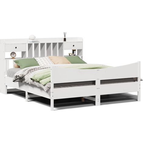 Maison Exclusive - Giroletto senza Materasso Bianco 180x200 cm Legno Massello Pino