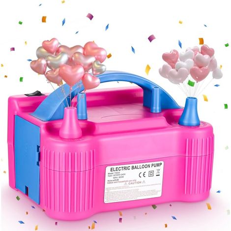 Pompe à ballon électrique, pompe à ballon automatique et semi-automatique 600W, pompe à ballon portable à double buse (1/5)