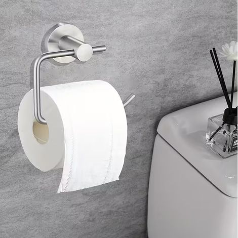 Wall-Mounted Toilet Paper Holder - Toilet Paper Storage Containers, Available in Black, Silver and Grey