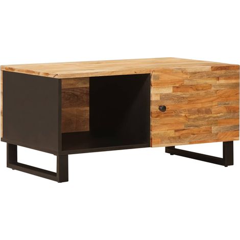 Coffee Table Brown 80 x 50 x 40 cm Solid Mango Wood vidaXL