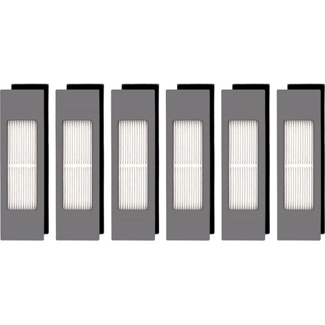 (6 Pièces) 950 Filtre HEPA Compatible Avec Ecovacs DEEBOT OZMO N10 N10 Plus T5 T8 T9 T8 AIVI Max 920 950 N5 N7 N8+ N8 Pro Plus DX55 DX93 DJ65, Pièces de Rechange Pour Filtre d'aspirateur (1/5)