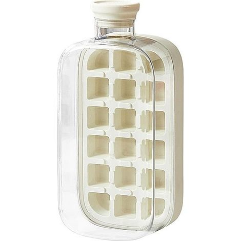 Moule à glaçons sans contact 2 en 1 pour cocktails et vin, accessoire congélateur, blanc (1/4)