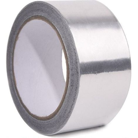 Ruban adhésif en aluminium, 25 mm x 50 m, résistant aux hautes températures, résistant à la chaleur, outils d'entretien (lot de 1) (1/4)