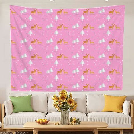 tapisserie d'extérieur, tapisserie esthétique pour chambre à coucher, fond esthétique pour chambre à coucher et salon 100x75cm (1/5)