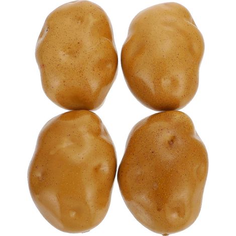 Lot de 4 fausses pommes de terre décoratives pour bureau - Accessoire de présentation (1/5)