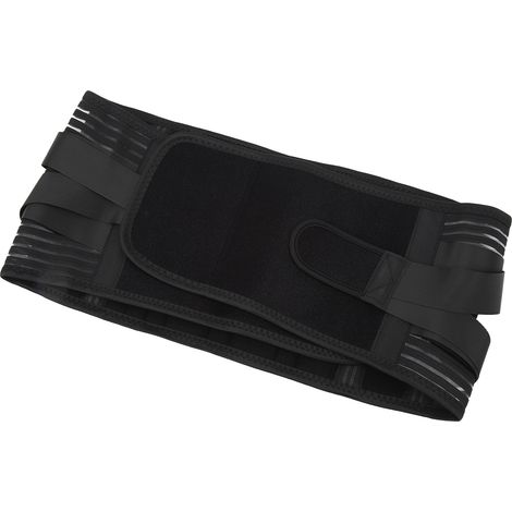Ceinture lombaire respirante avec 6 baleines et filet à 16 trous pour le soutien du bas du dos, taille L (homme/femme). (1/5)