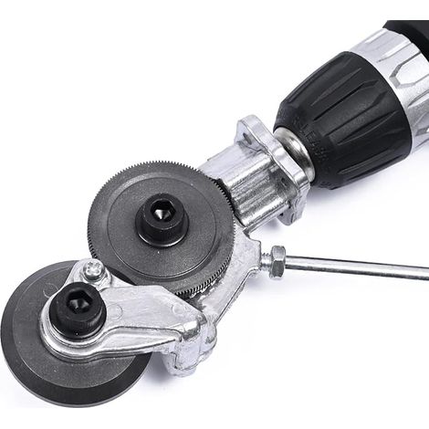 Blechschere Électrique Nibbler, Coupe-tôle pour Visseuse à Batterie Tôle Ondulée Coupeur de Tôle Électrique en Métal, Coupe-tôle pour Couper le Fer, le Fer Blanc, l'Acier, le Cuivre, l'Aluminium (1/5)