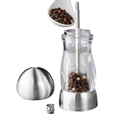 Grinder à sel et poivre : moulin épices manuel, en céramique (1/5)